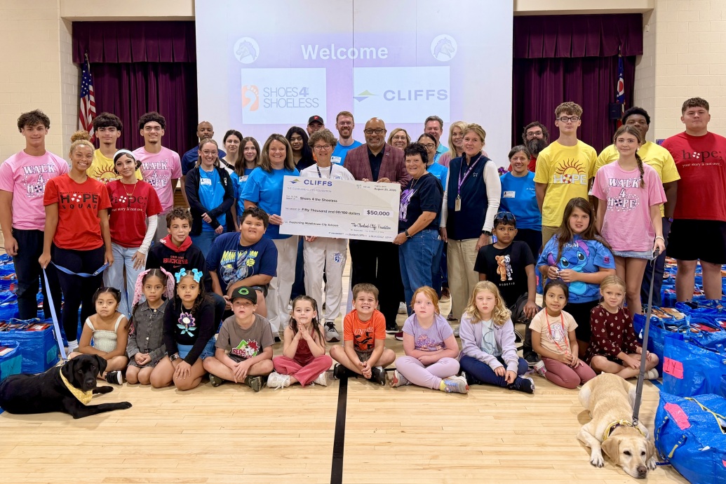 check presentation at Amanda Elementary
